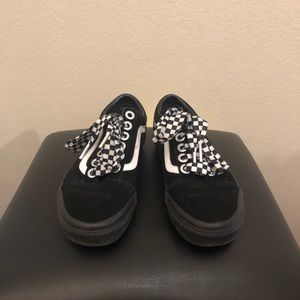 Black and white Vans